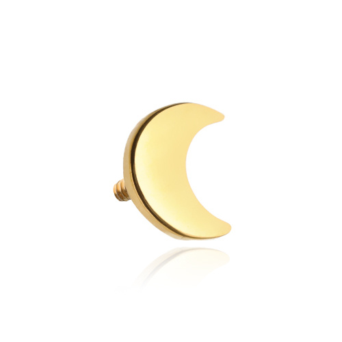 Titanium attachment moon - gold - TNA-005