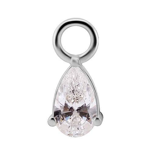 Charms - CoCr NF - silver - PREMIUM ZIRCONIA - D-052