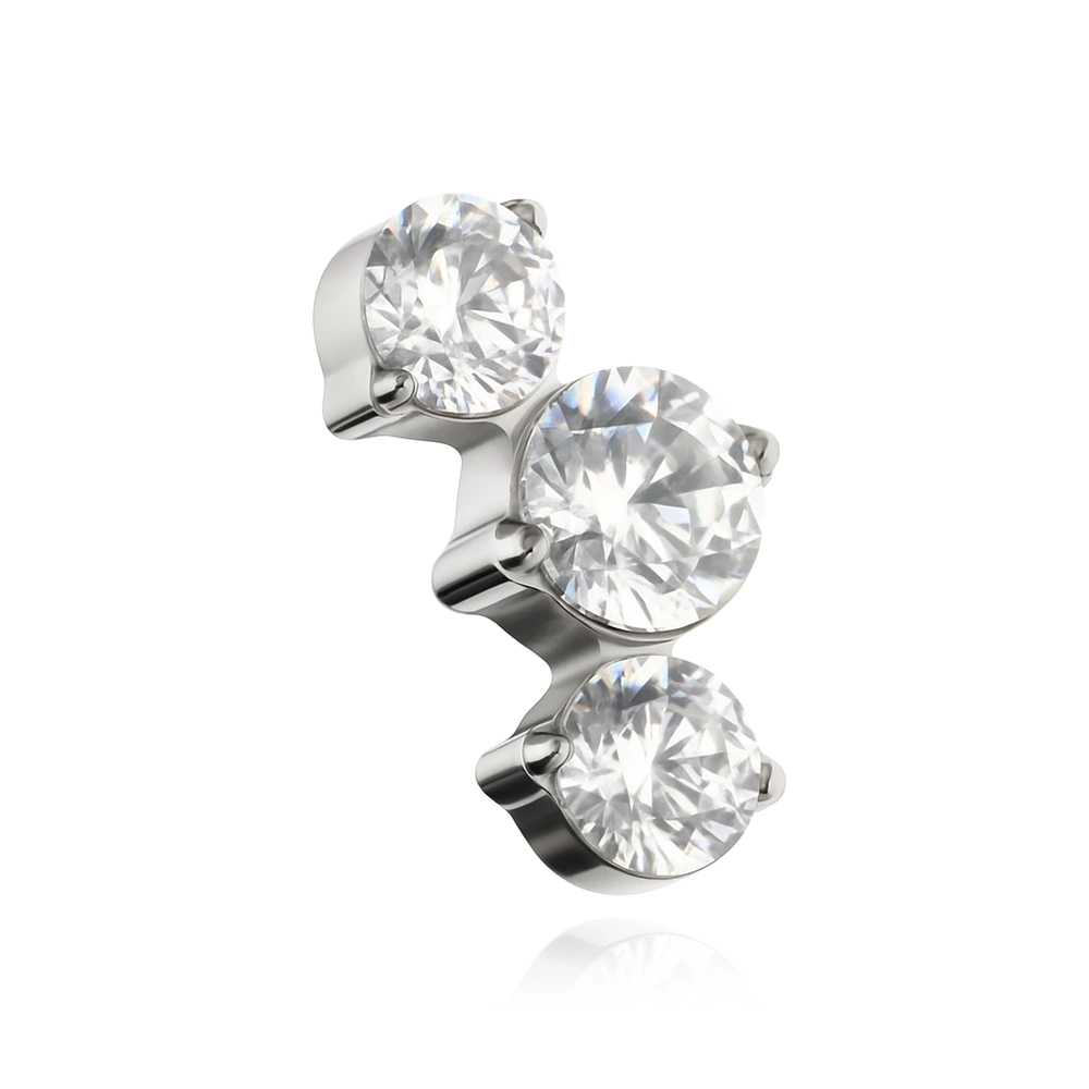 Titanium attachment for pins - white zirconia - TNA-037