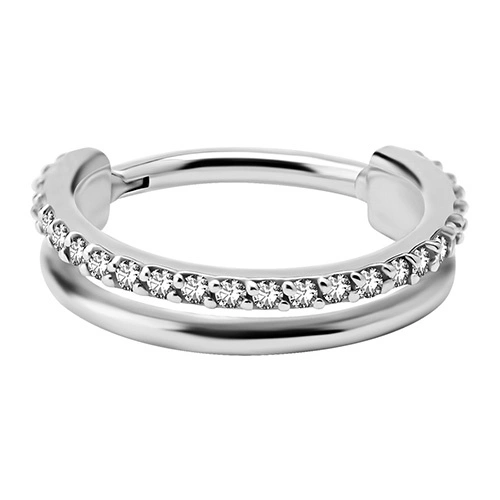 Clicker ring - Premium Zirconia - K-017