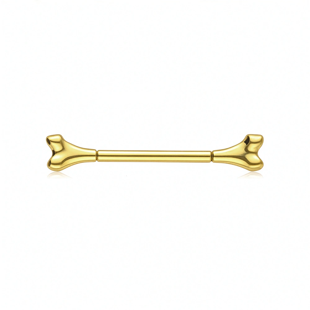 Titanium nipple barbell - zirconia - TI-005