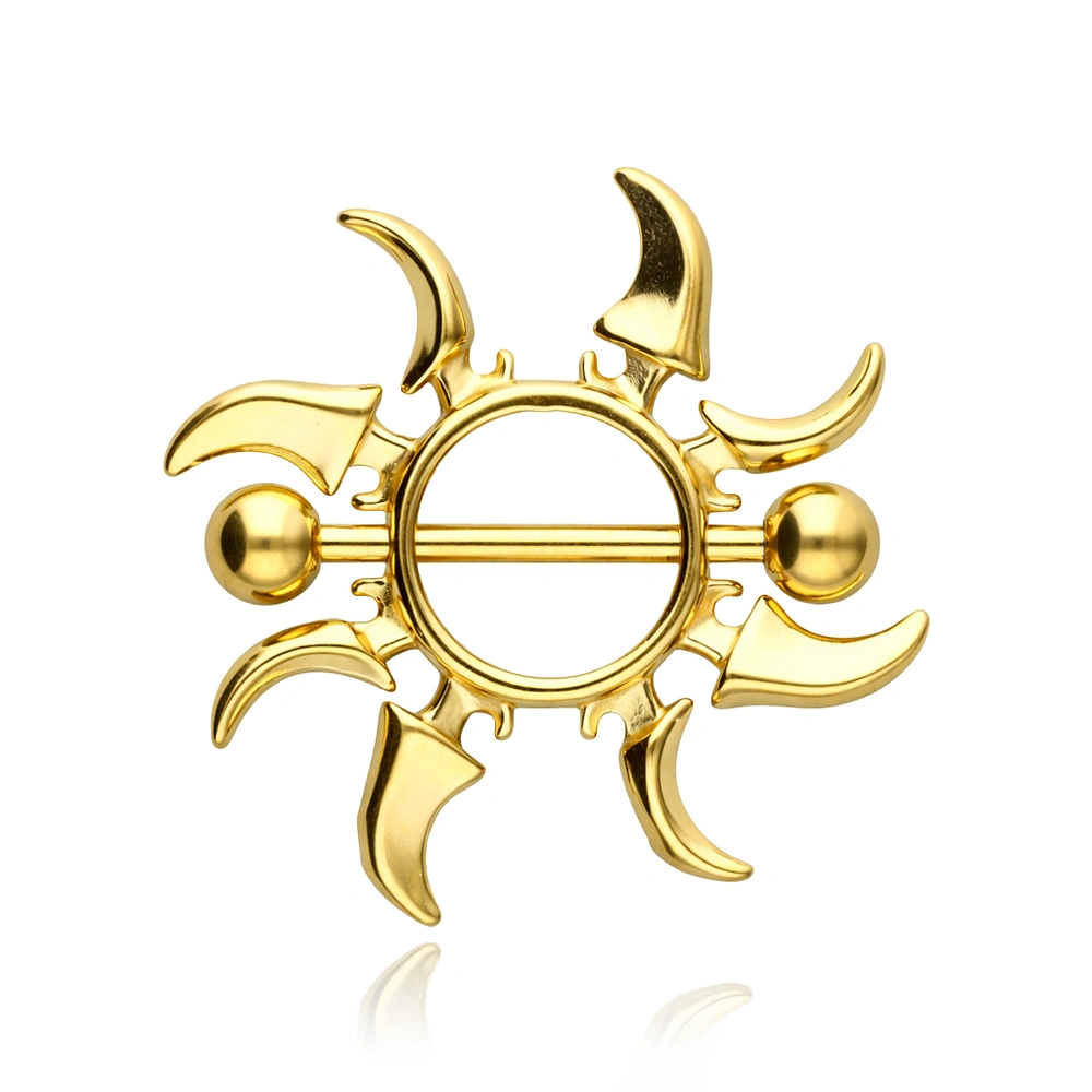 Nipple piercing - silver heart - S-016