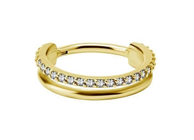 Clicker ring - Premium Zirconia - K-017