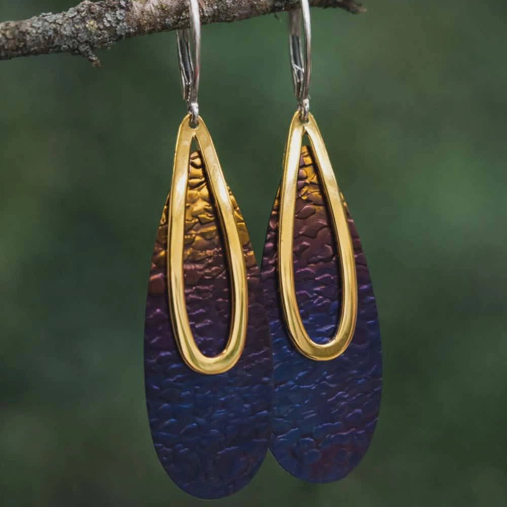 Silver face outline earrings - KU-011