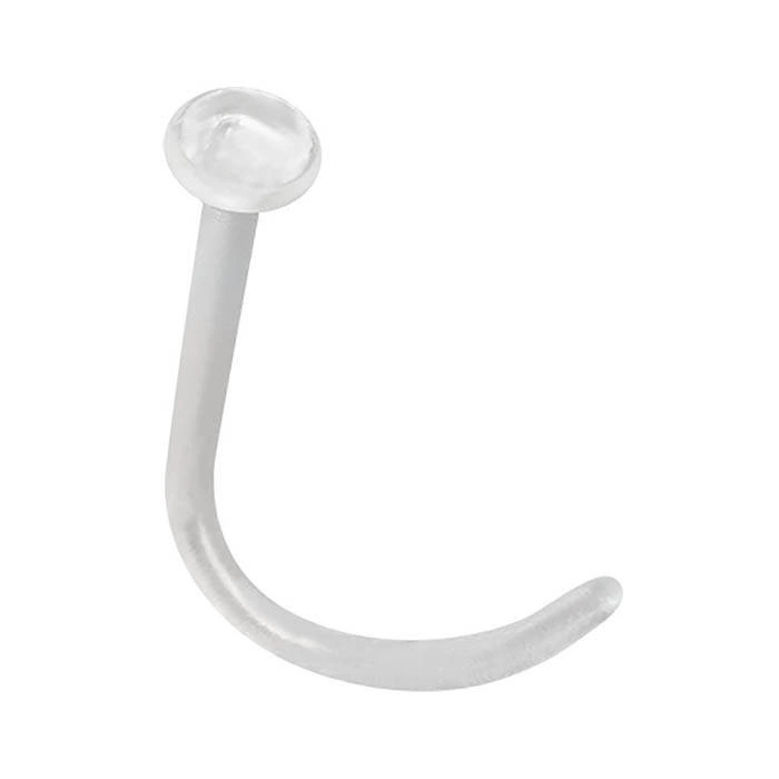 BioPlast nose piercing - RETAINER - transparent - BP-014