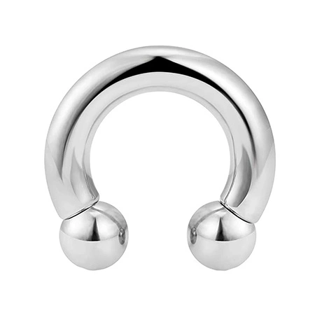 Horseshoe - female thread - silver - P-005