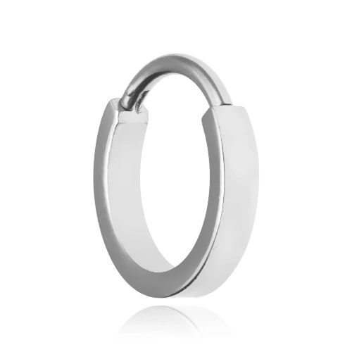 Titanium piercing ring clicker silver - TK-042