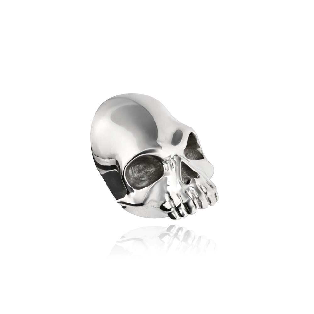 Titanium attachment skull - silver - TNA-237