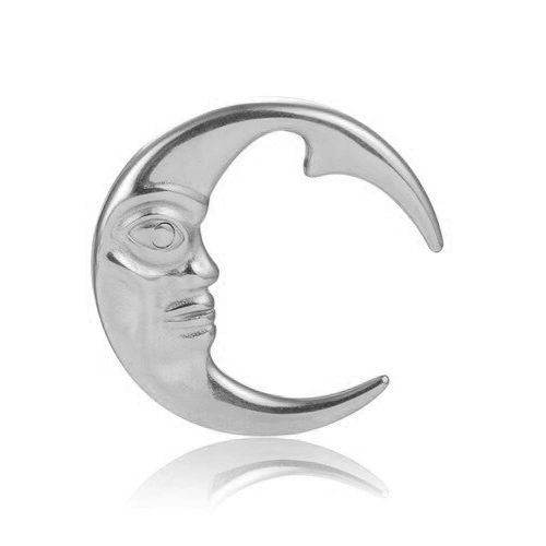 Weight, ear hanger - silver moon - PT-152