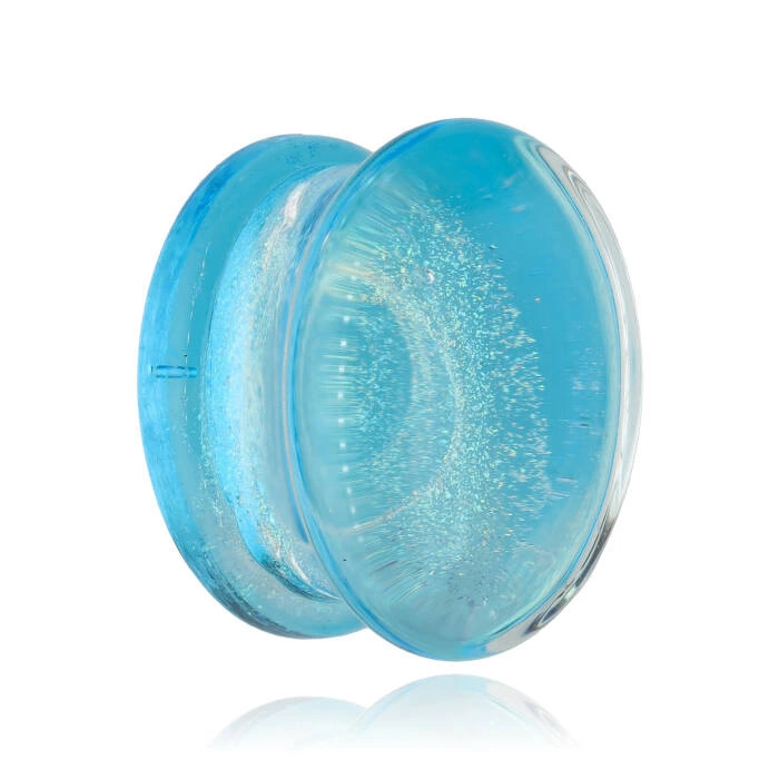 Saddle glass plug oval space color - PT-097