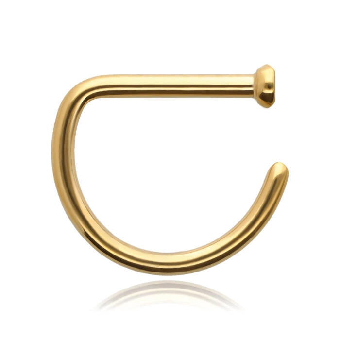 Titanium nose ring - D-RING - TN-002