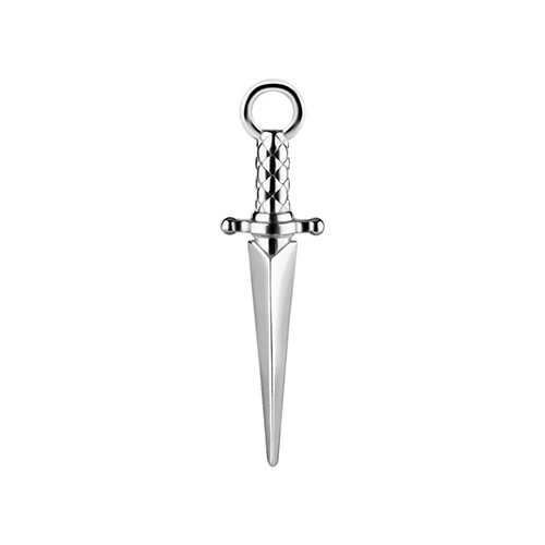 Charms - CoCr NF - dagger - silver - D-067