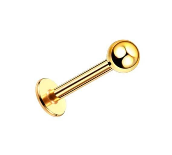 Gold titanium labret - TL-001