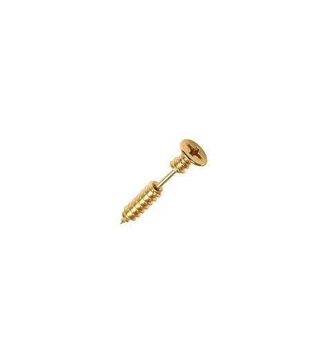 Gold earring / cartilage screw earring - CH-051