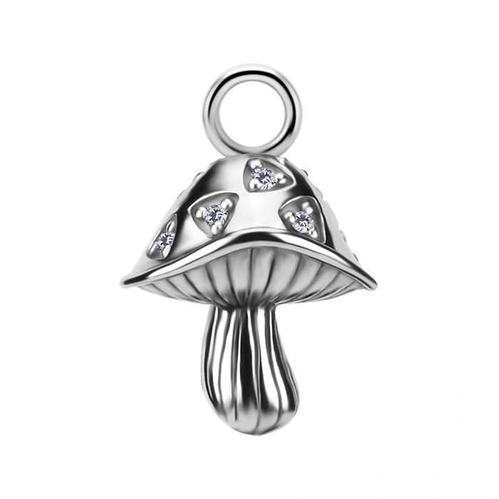 Charms - CoCr NF - decorative gold with white PREMIUM ZIRCONIA - D-050