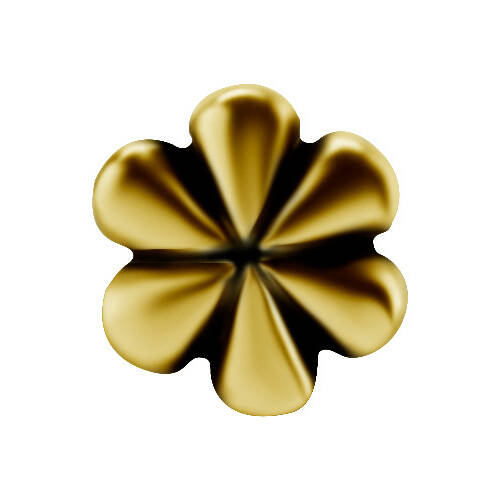 18K gold attachment for pins - flower - GD18K-010