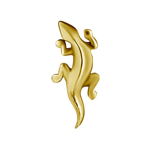 18K gold attachment for pins - lizard - GD18K-013
