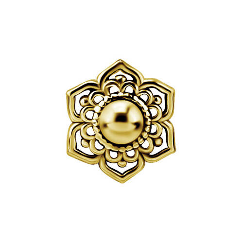 18K gold attachment for pins - mandala - GD18K-008