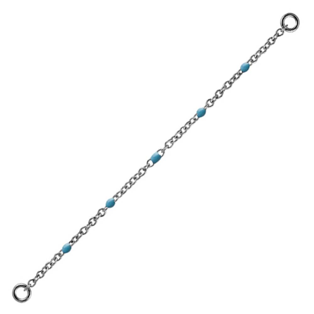 Chain - sea beads - silver - D-023