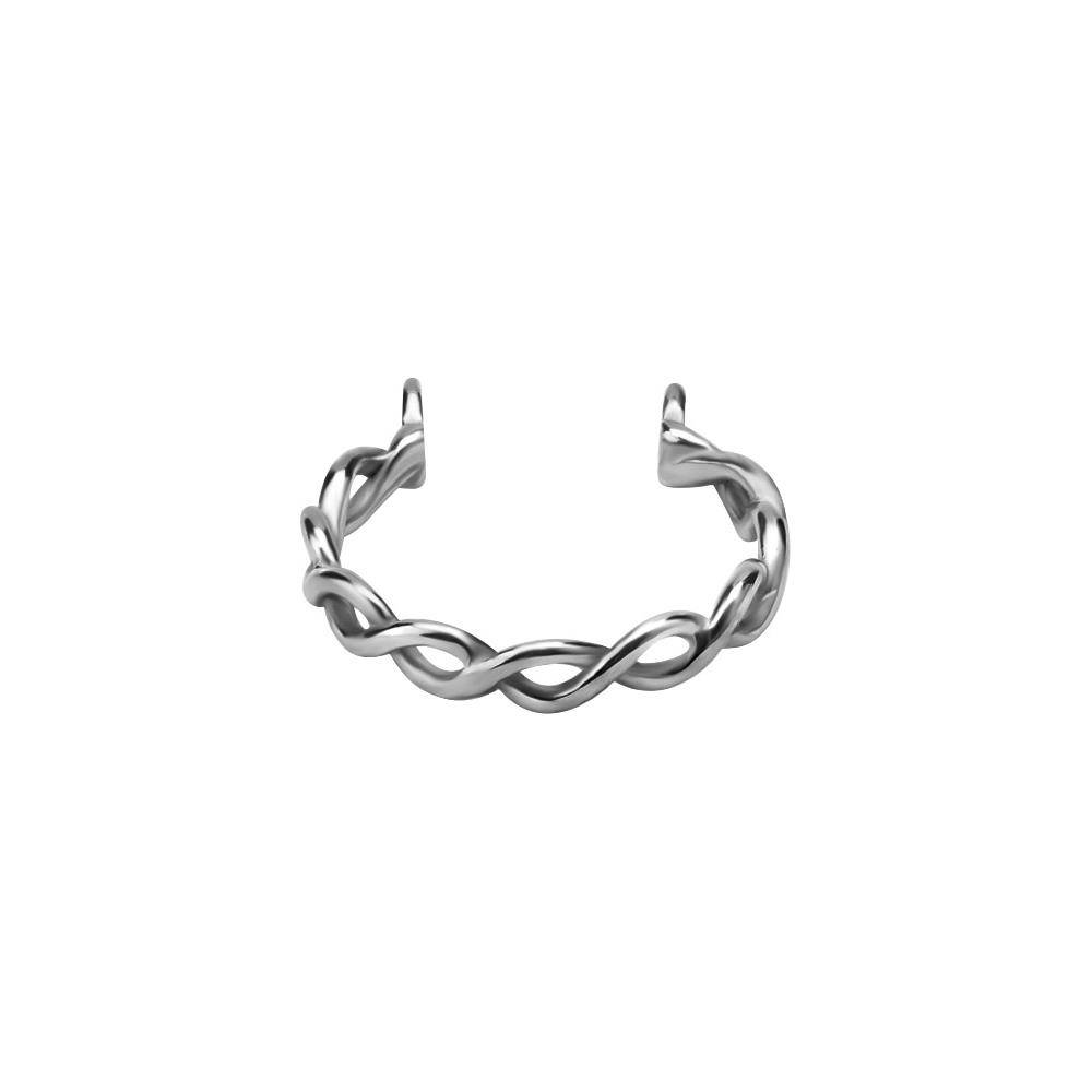 Decorative hoop for barbell - silver - D-002
