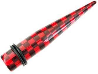 Ear taper expander - grille - red - RT05