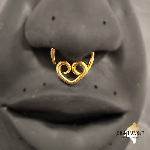 Earring Continuous bifurcated for SEPTUM type piercing - JW-021