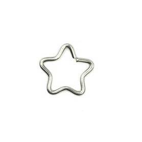 Earring Continuous bifurcated star silver - CON-003