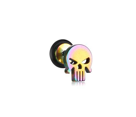 Fake plug - cheated tunnel - skull colored - FPS-12