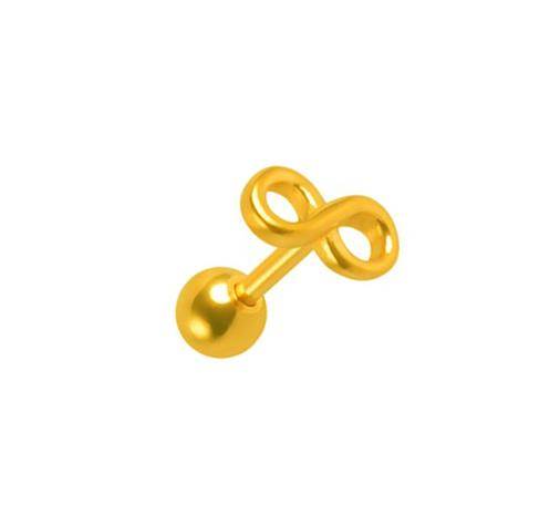 Gold cartilage earring - infinity - CH-008