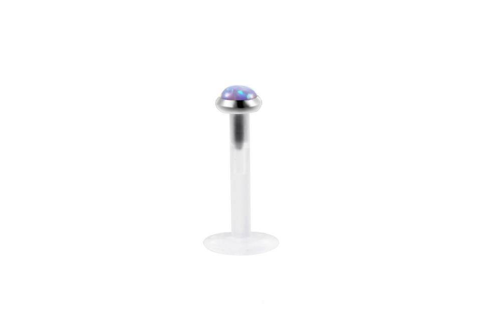 Labret from BioFlex push in with purple opal - LPI-001