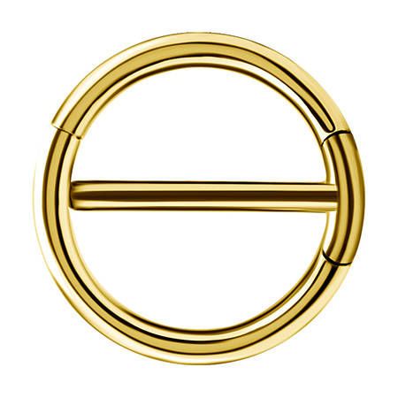 Nipple ring - gold   clicker - S-014