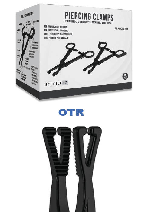 Piercing forceps in sterile packaging - triangular open - NK-001