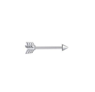 Silver arrow nipple piercing - S-005