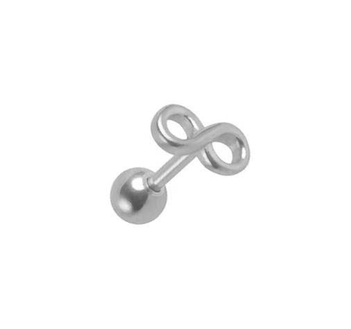 Silver cartilage earring - infinity - CH-008