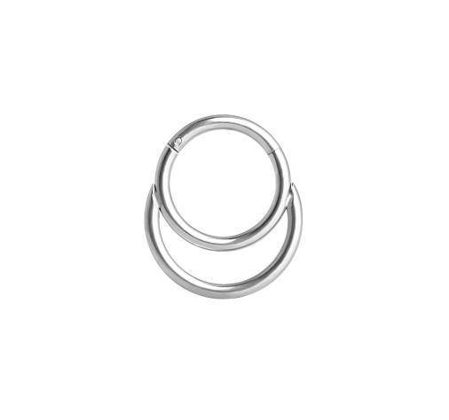 Silver clicker earring - K-025