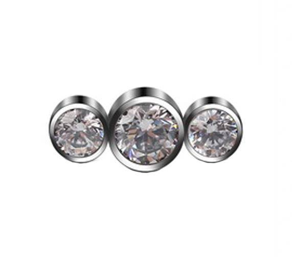 Titanium attachment for pins - decorative - TNA-047