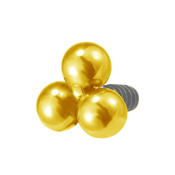 Titanium attachment for pins - gold balls - TNA-061