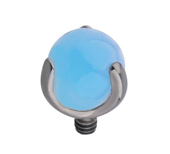 Titanium attachment for pins - light blue - TNA-044