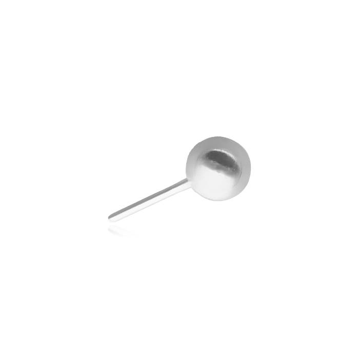 Titanium attachment for pins - push in - silver - TPI-004