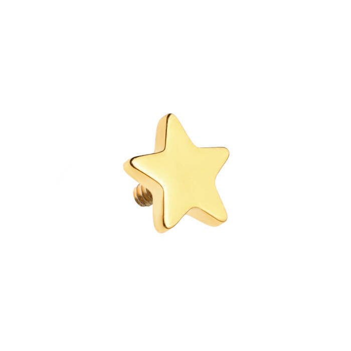 Titanium attachment for pins star gold - TNA-021