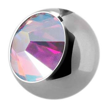 Titanium ball for threaded pins with iridescent zirconia - TCZ-002