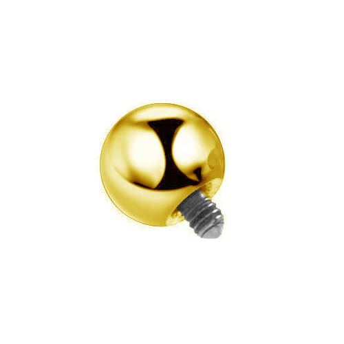 Titanium  gold ball for threaded pins - TNA-025