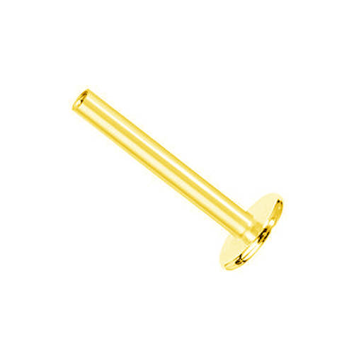 Titanium labret rod - female thread - gold - TCZ-003