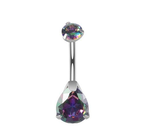 Titanium navel earring decorative color - TPP-015