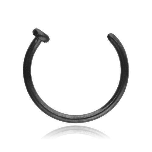 Titanium nose ring - black - TN-014