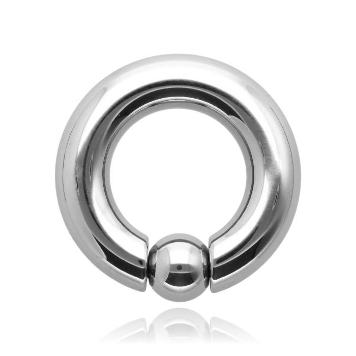 Titanium ring with ball - BCR - TK-085