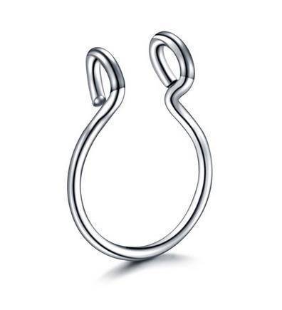 Fake septum - classic silver - FNS-047