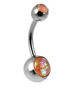Iridescent Belly button ring - KP-016-3