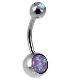 Iridescent navel earring - KP-016-2