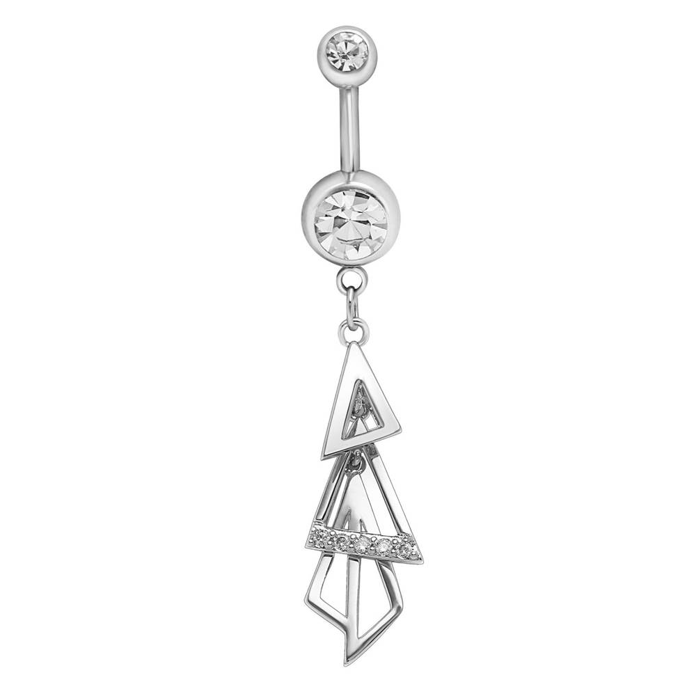 Long decorative Belly button ring - KP-057